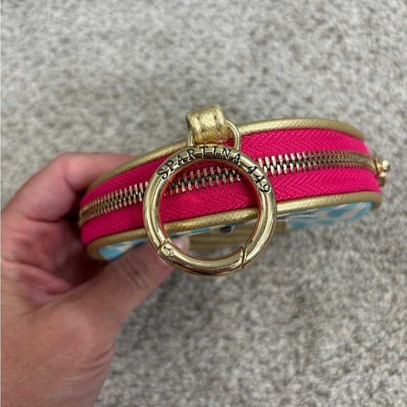 Spartina 449 Pineapple Zipper Pouch Bag Coin Purse Summer Beachy - Picture 4 of 6